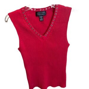 Spenser jeremy vintage red sweater tank size xl